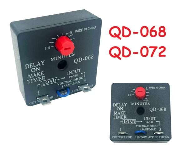 Delay On Make Timer QD-068, QD-072 1 Delay On Make Timer QD-068 QD-072