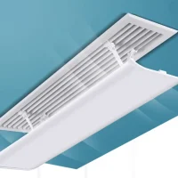 Slot diffuser air deflector