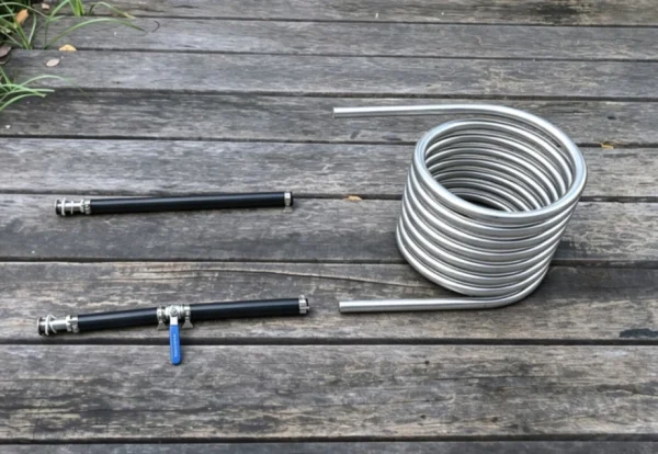 Wood Burning Heater Coil Kit for DIY Hot Tub– Passive Circulation Fire Water Heat Exchanger Coil 3 Wood Burning Heater Coil Kit for DIY Hot Tub – Passive Circulation Heat Exchanger