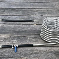 Complete DIY Hot Tub Wood Heating Coil Set Model B3 stainless steel