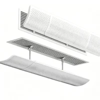 Air Deflector For Ceiling & Side Grill Vent - Clear Plastic