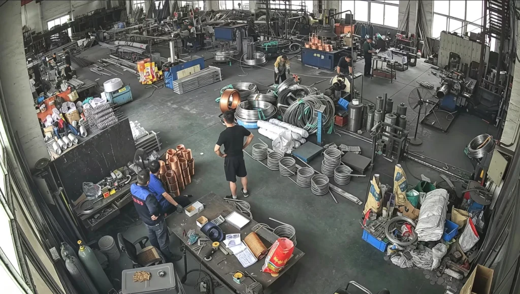 our workshop to produce stainless steel tubing coils